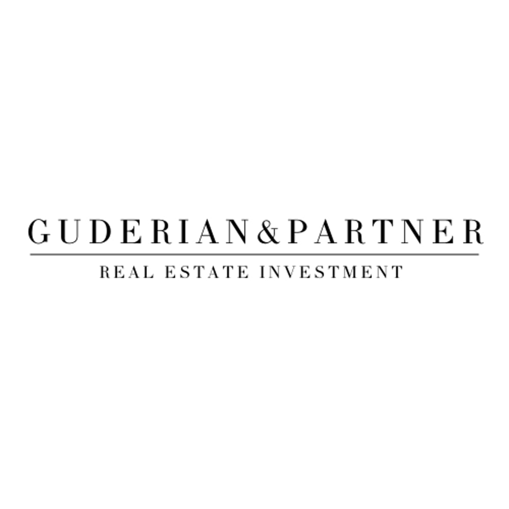 Logo von Guderian & Partner in klassischem schwarz & weiss