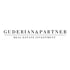 GUDERIAN & PARTNER REAL ESTATE INVESTMENT Logo, schwarze Schrift auf weißem Hintergrund.