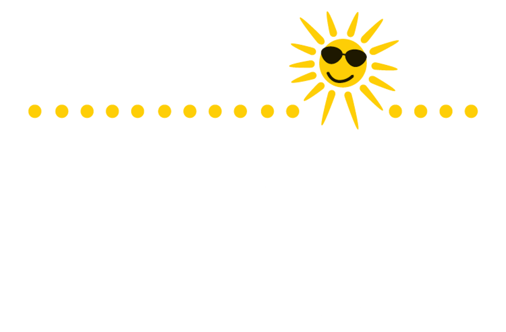 Logo von Deco-Point Mayer: Sonne mit Sonnenbrille, Schriftzug "DECO-POINT mayer", "Raum für Boden & Sonnenschutz".