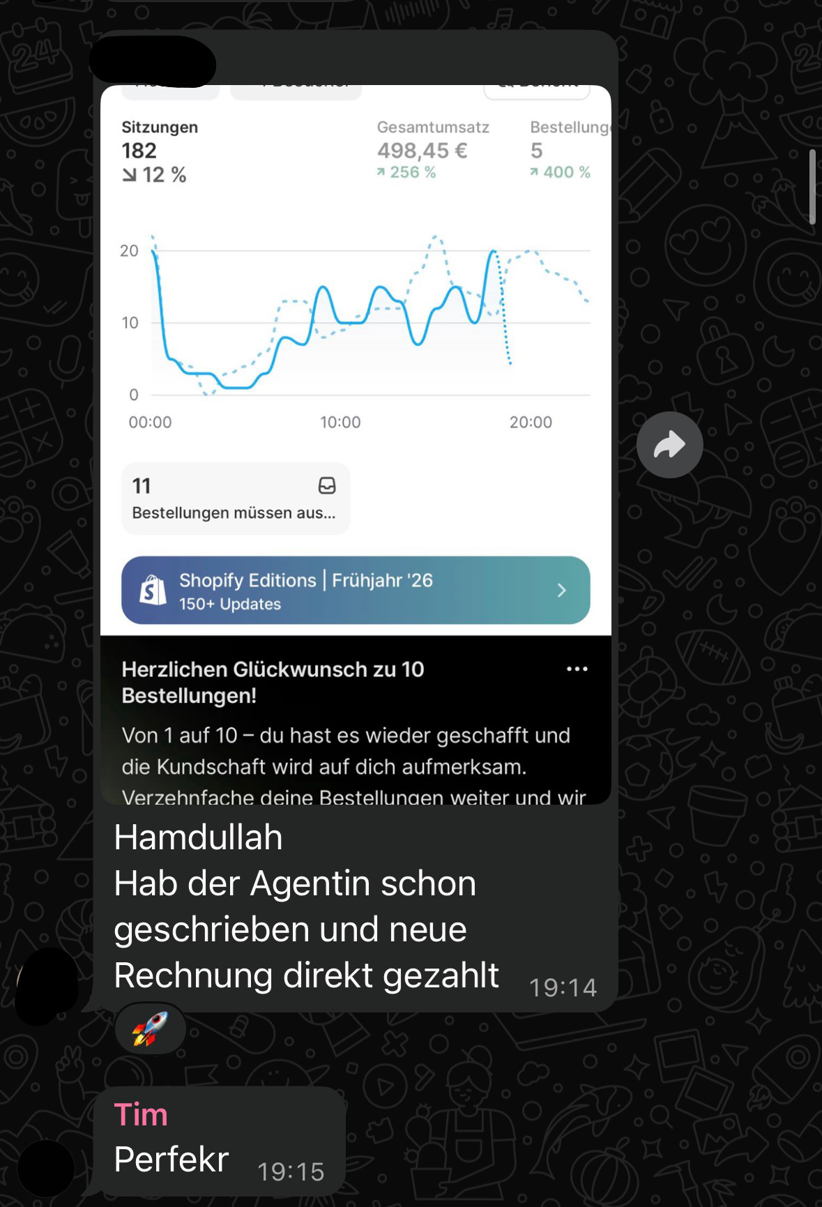 Anonymisierter FashionScale Kundenbeleg 22