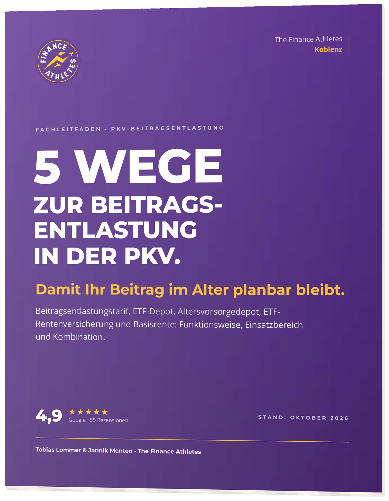 Cover des Whitepapers zur Gesundheitsreform 2027