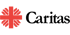 Rotes Caritas-Logo mit Kreuzsymbol und dem Schriftzug "Caritas" in Schwarz.