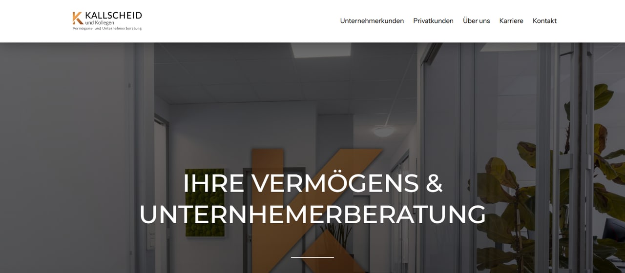 Website Kallscheid und Kollegen