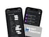 Zwei Smartphones zeigen die Markt Momentum App mit Benachrichtigungen über neue Leads und Website-Anfragen im Dark Mode.