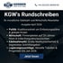 Banner für KGWs Rundschreiben April 2026: Der monatliche Edelstahl- und Wirtschafts-Newsletter von KGW Gerber Edelstähle mit Themen wie Regierungspolitik, Firmenpleiten, Edelstahlmarkt und aktuellen Legierungszuschlägen.