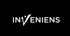 Inveniens Logo: Weißer Text "INVENIENS" auf schwarzem Hintergrund, das V ist ein Häkchen.