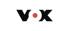 Das Vox-Logo zeigt den Schriftzug "VOX" in Schwarz mit einem roten Punkt als "O".