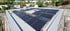 Neuste Solaranlage auf dem Dach eines Bungalows