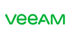 Grünes Veeam Logo auf dunkelgrünem Hintergrund.