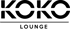 Der schwarze Text "KOKO LOUNGE" ist auf einem dunkelgrünen Hintergrund zu sehen.