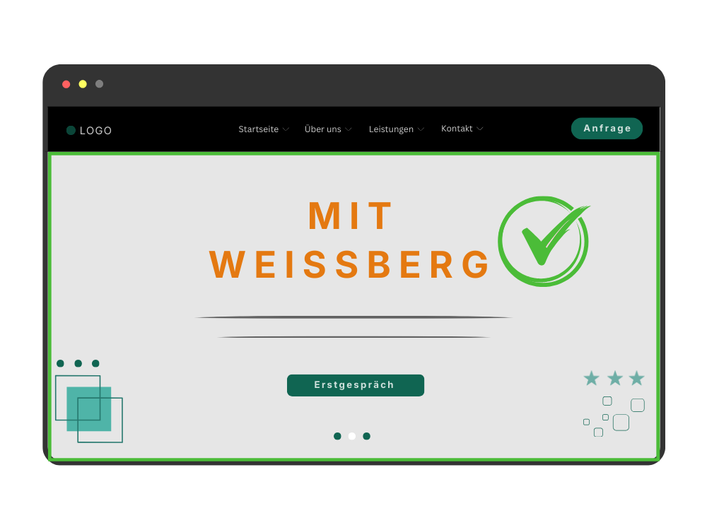 Gute Webseite Mockup