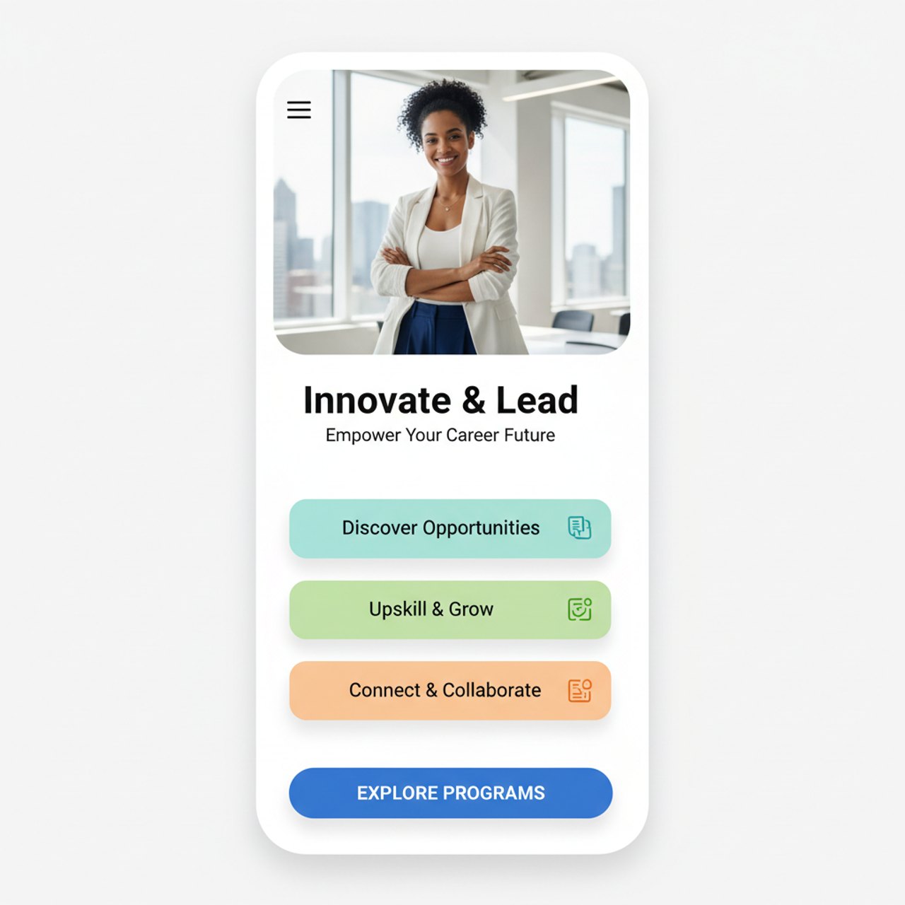 Responsives Webdesign derselben Unternehmenswebsite auf dem Smartphone
