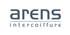 ARENS intercoiffure Logo in Dunkelgrau auf weißem Hintergrund.