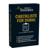 Checkliste für Dubai Cover: Bridge to Emirates Logo, Checkliste für Dubai, 4 Punkte