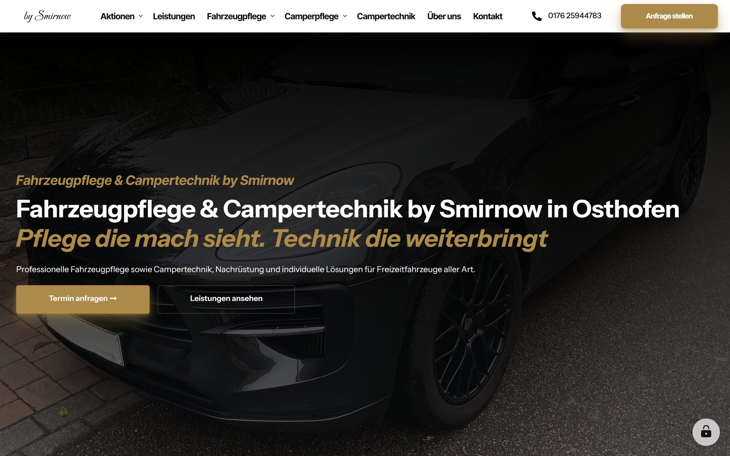 Website von bySmirnow im Browser