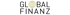 Logo: "GLOBAL FINANZ" mit goldener Weltkugel als "O" in "GLOBAL".