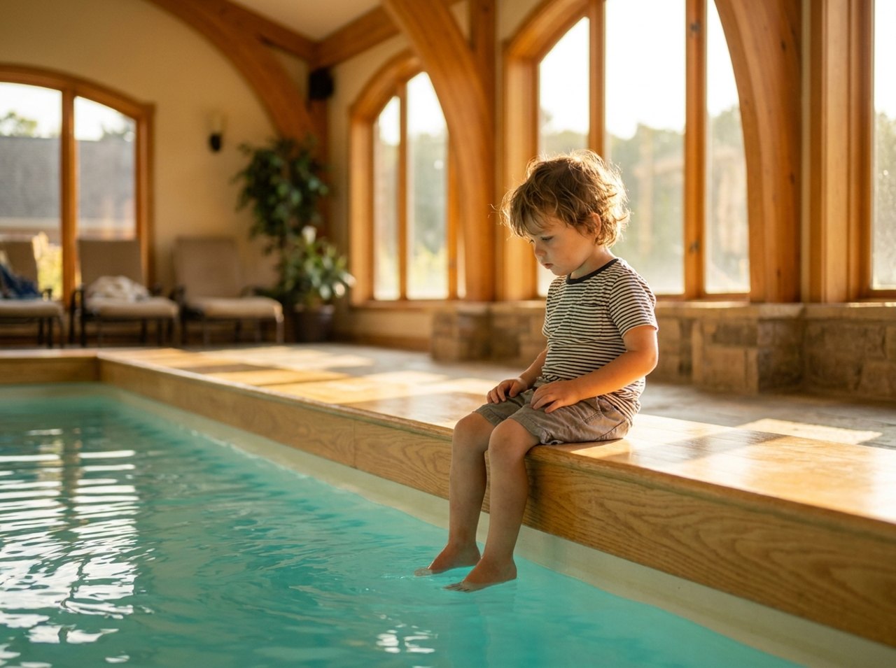 Kind beim Schwimmenlernen bei SwimUp