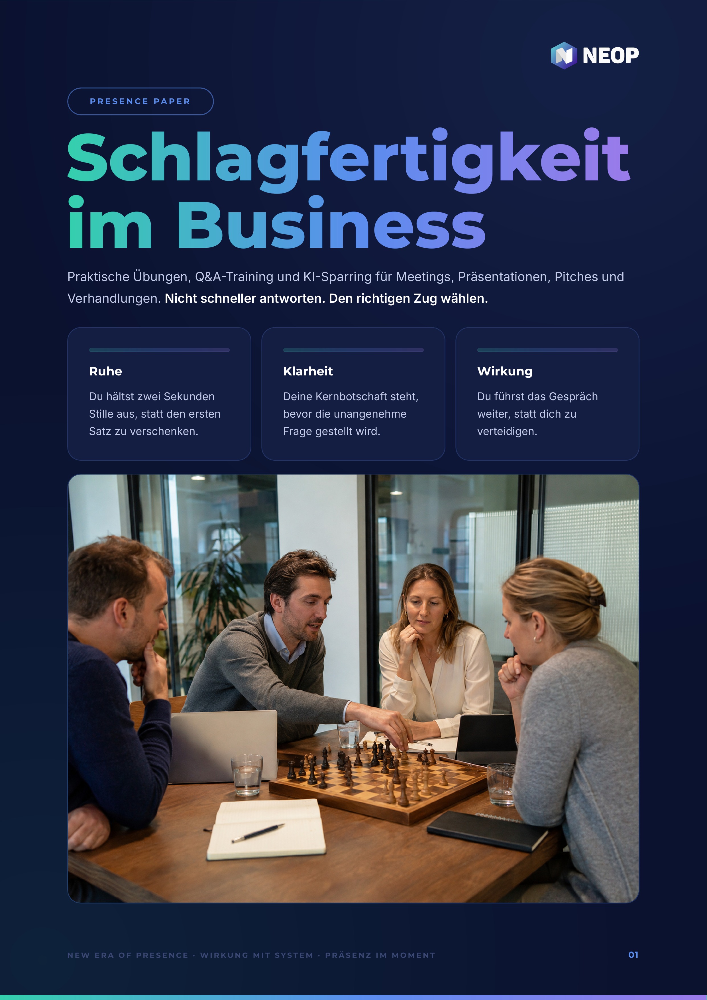 Presence Paper Schlagfertigkeit — Titelseite
