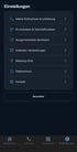 Einstellungen in der Calyo-App: Rufnummer und Umleitung, KI-Assistent und Geschäftszeiten, ausgenommene Nummern, Kalender-Verbindungen, Meeting-Orte, Datenschutz und Kontakt