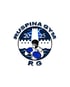 Logo mit einem Boxer, einer Festung und den Worten "RUSPINA GYM", "20", "25" und "RG".