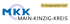 Logo des Main-Kinzig-Kreises mit den blauen Buchstaben MKK, einem hellblauen C und dem Text „in Kooperation mit“.