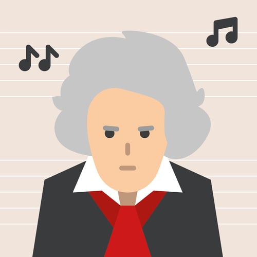Illustration von Ludwig van Beethoven