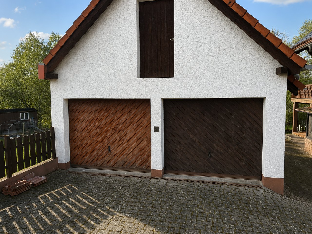 Modernisierung einer Doppelgarage – vorher