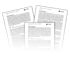 Drei bedruckte Dokumente der Akademie Herkert mit Texten zu rechtlichen Themen wie Arbeitsanweisung und Haftungsfragen.