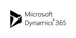 Microsoft Dynamics 365 Logo mit einem schwarzen, dreidimensionalen Dreieckssymbol.