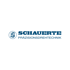 Blaues Schauerte Logo mit Text "SCHAUERTE PRÄZISIONSDREHTECHNIK" und stilisiertem "S"-Symbol.