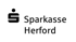 Sparkasse Herford Logo mit Sparkassen-S und Punkt.