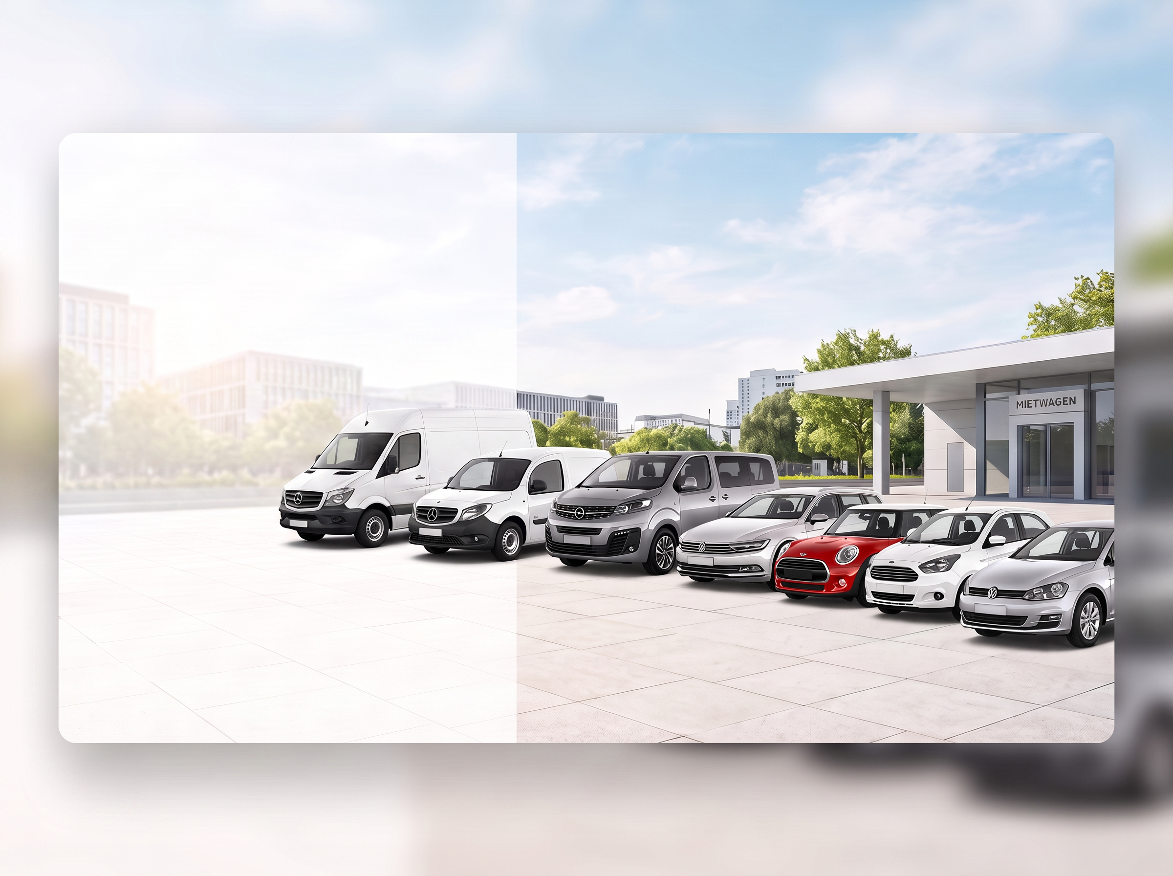Fahrt über eine Landstraße in der Dämmerung