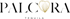 PALCORA Tequila-Logo mit goldenem Herzsymbol.