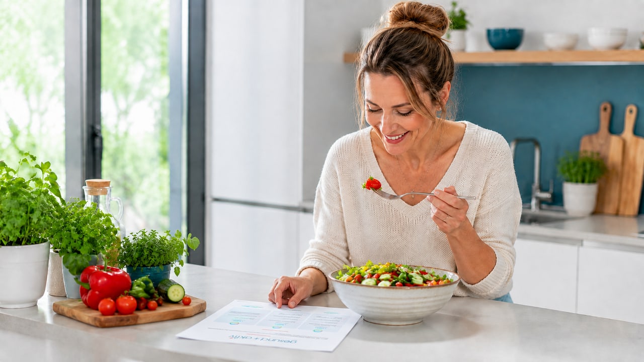 Ernährungsplan in der Küche