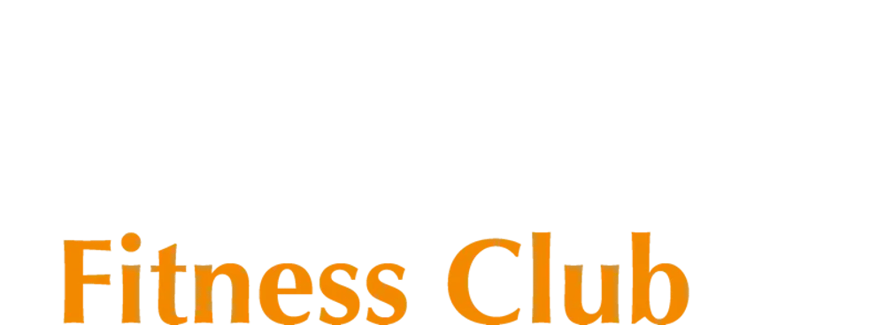 Juka Dojo Fitness Club Logo mit dunkelgrauem Text oben und orangefarbenem Text unten auf grünem Hintergrund.