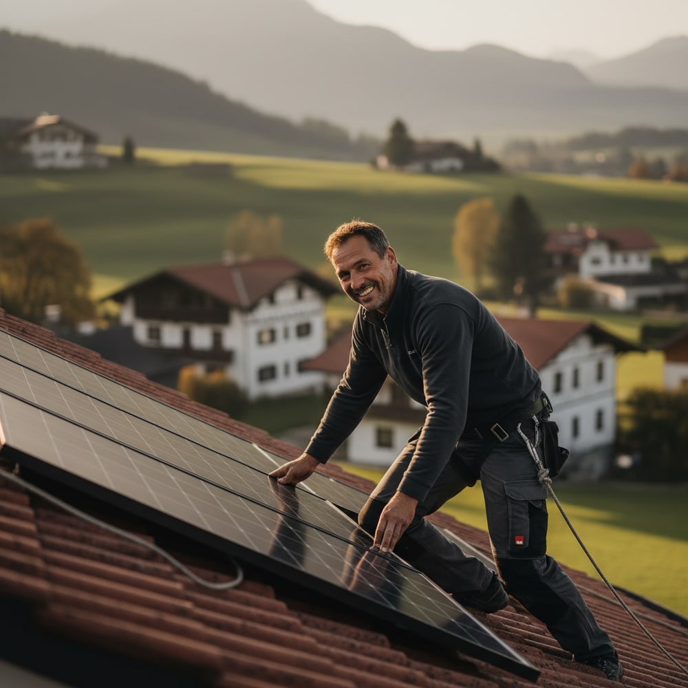 PV-Anlage mit Speicher von WWS Haustechnik im Allgäu