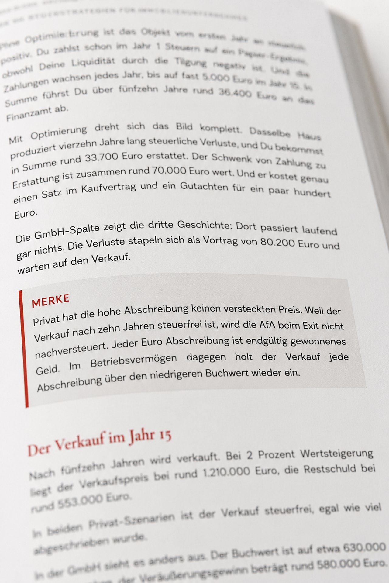 Buchseite mit roter Merke-Box
