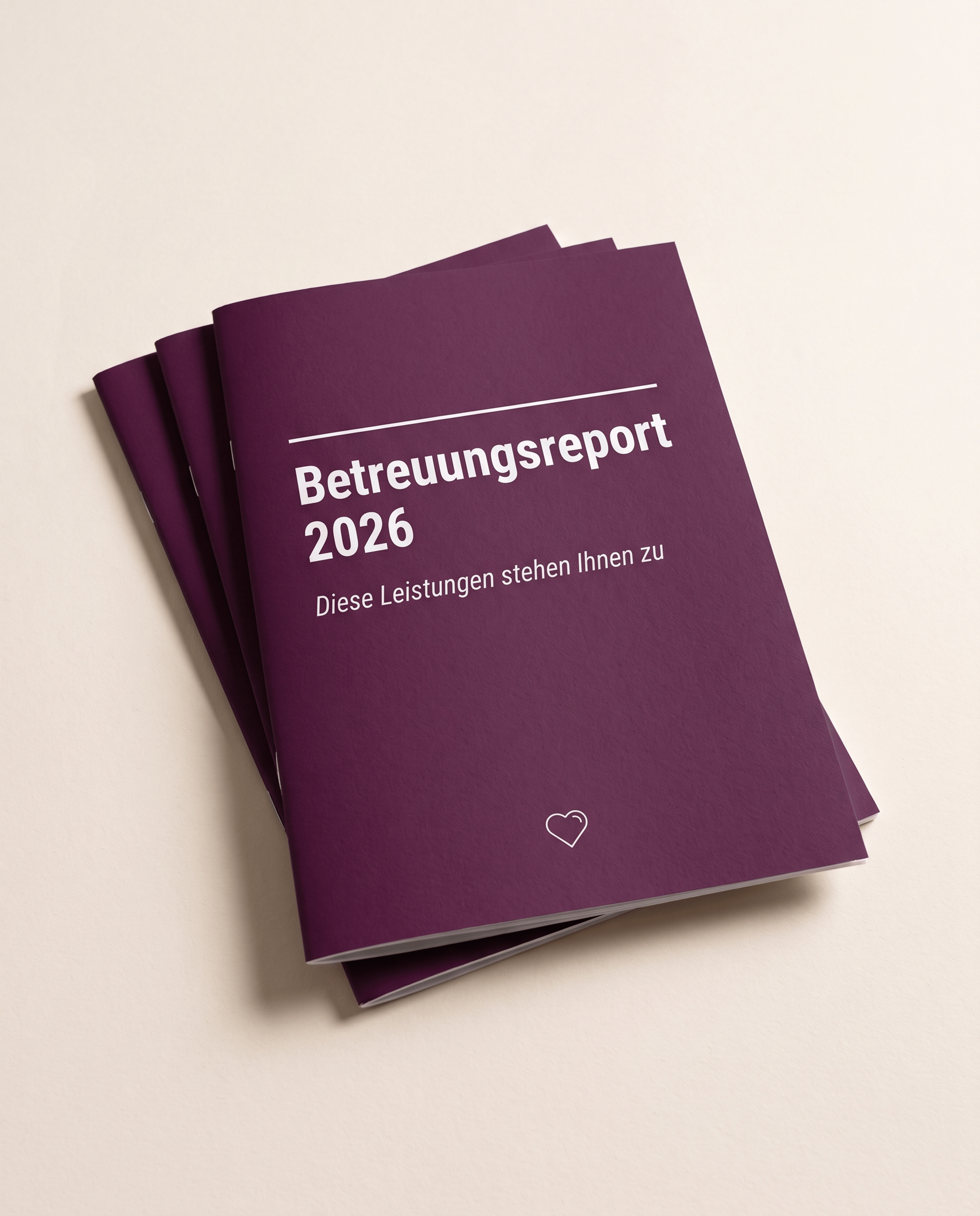 Der Betreuungsreport 2026 als gedruckter Ratgeber