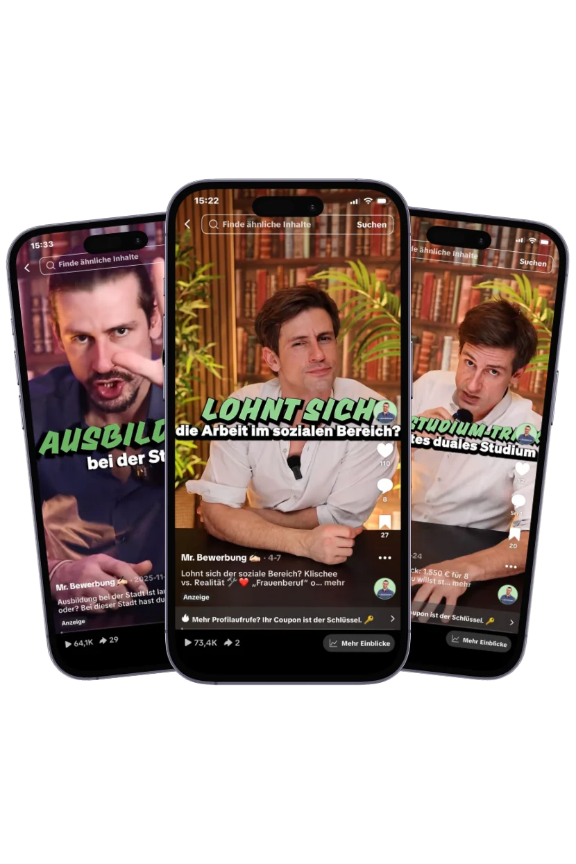 Drei Videos der Kampagne für die Stadt Nürnberg auf Smartphones