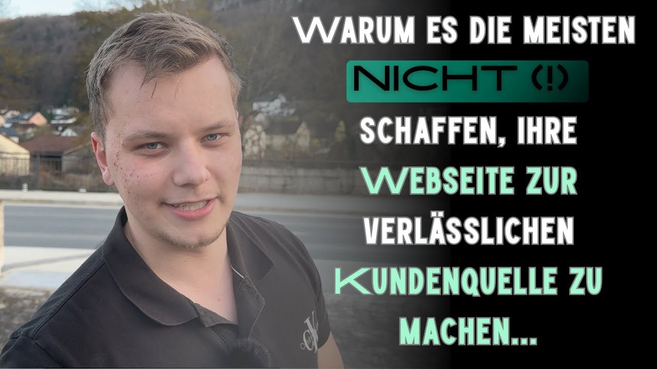 Vorschaubild zum Video: Warum es die meisten nicht schaffen, ihre Webseite zur verlässlichen Kundenquelle zu machen