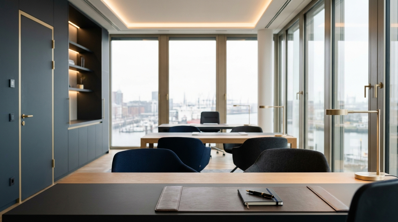 Modernes Büro der BSG Nord Steuerberatung in Hamburg