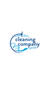 Logo von "the cleaning company gmbh" mit einem stilisierten Wischmopp, der eine runde Linie bildet.