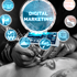 Illustration eines verwinkelten Labyrinths mit dem Titel: 'Marketing mit kleinem Budget – Strategien für Tattoo Studios