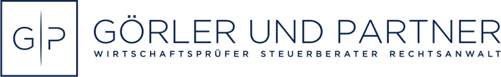 Logo von Görler und Partner: Wirtschaftsprüfer, Steuerberater, Rechtsanwalt.
