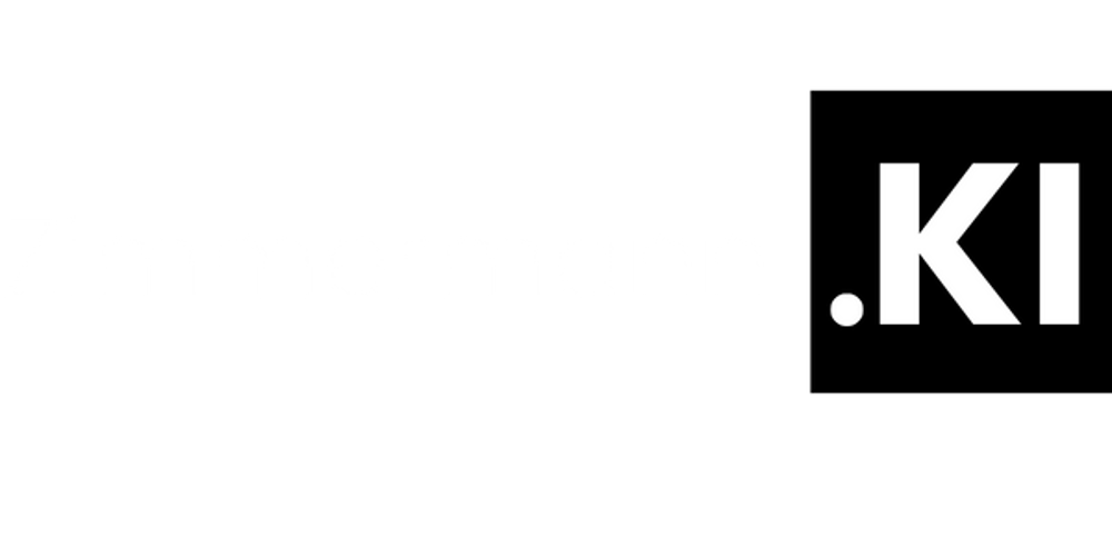 Kopf-Umriss mit Zahnrad und Leiterbahnen innen, darunter "ZIMMERMANN KI".