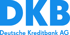 DKB Logo in Blau mit dem Text "Deutsche Kreditbank AG" darunter.