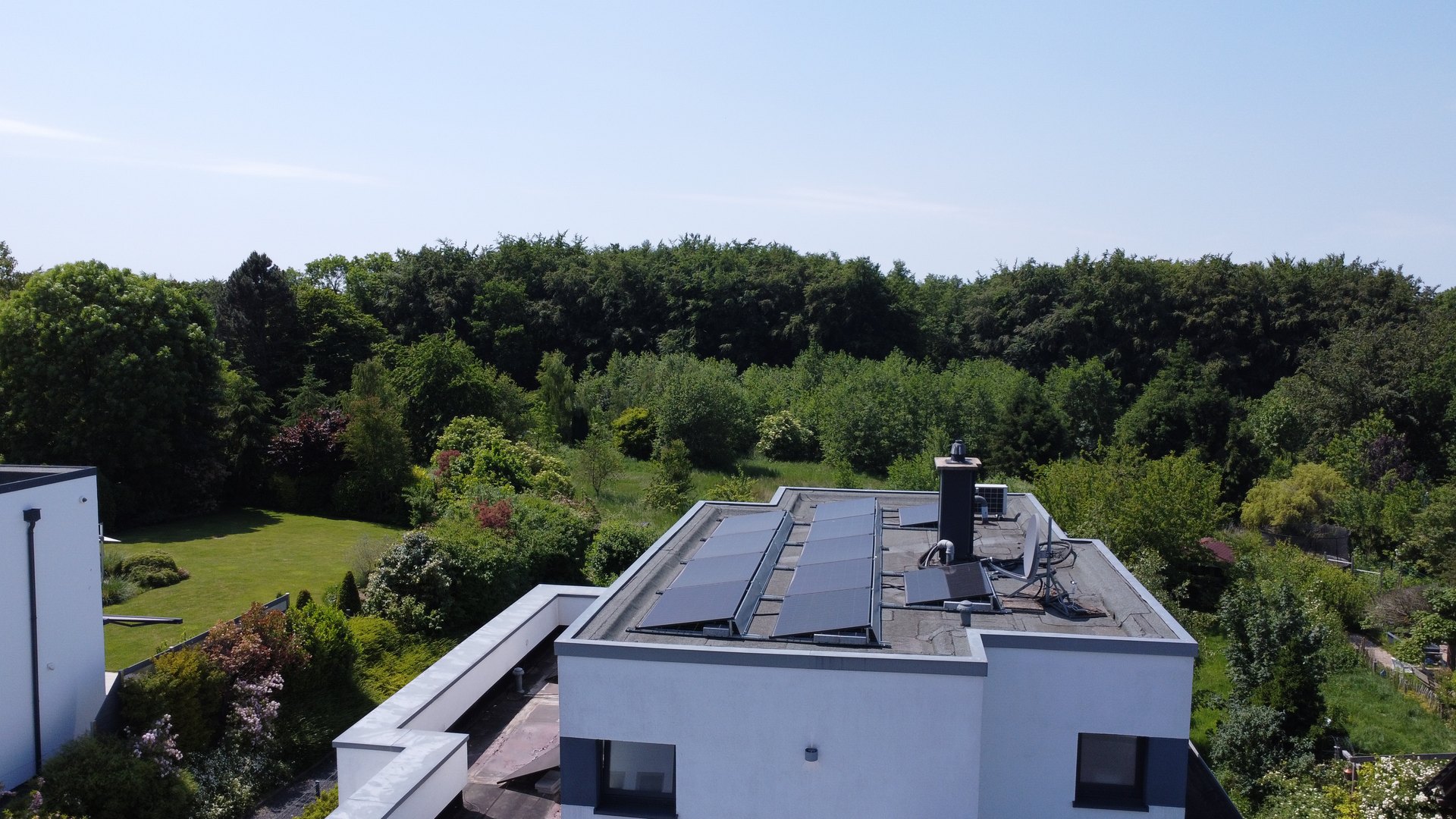 Drohnenaufnahme Solaranlage