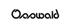 Schwarzes "Ooobwald" Logo auf grünem Hintergrund.