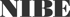 Grüner Text "NIBE" auf schwarzem Hintergrund.