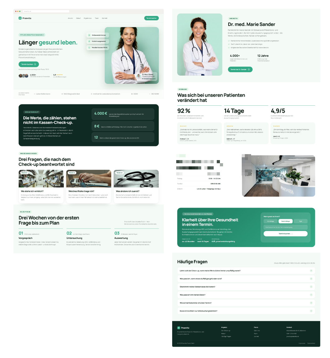 Privatpraxis Webseite